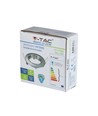 Kit Downlight MR16 ou GU10 - Sans source lumineuse, Chrome, Découpe : Ø7,4 cm, Dimensions : Ø8,2 cm