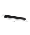 Réglette 60cm - Pour 1x tube LED 60cm, noir