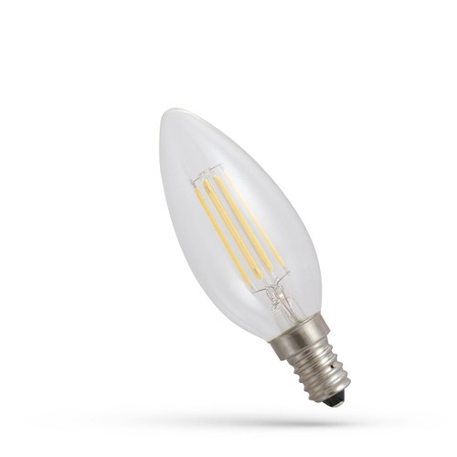 Ampoule LED E14 4W - C35, filament, blanc extra chaud, 1800K