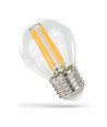 Ampoule LED E27 6W - G45, filament, blanc extra chaud, 1800K