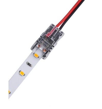 Connecteur de bande LED pour fils détachés - 8mm, monochrome, IP20, 5V-24V
