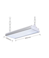 LEDlife 80W lampe de plafond pour salle de sport - UGR19, sans éblouissement, driver Philips, source lumineuse incluse