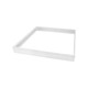 Cadre haut pour panneau LED 60x60 - Assemblage rapide, coins en plastique, sans vis visibles, bord blanc