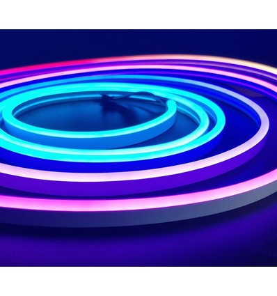 Ruban Neon Flex RGBIC 20m 16W/m - 24V DC, IP20, 96 LED par mètre, 8x16