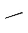 Réglette LED 40W - 120cm, 100lm/W, Noir, plafonnier pour bureau, avec kit de suspension par câbles