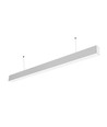 Réglette LED 40W - 120cm, 100lm/W, Blanc, plafonnier pour bureau, avec kit de suspension par câbles