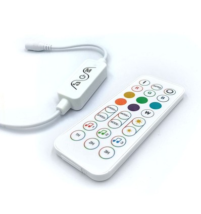 Contrôleur RGBIC avec télécommande - Bluetooth, RF sans fil, télécommande slim, 4 broches