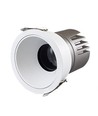 Spot encastrable 11W Ø8,4cm dimmable RA92 - Perçage : Ø7,5 cm, Dimensions : Ø8,4 cm, Bord blanc
