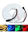 5m 16W/m RGB+WW Neon flex strip - 24V DC, IP65, 72 LED par m, sécable tous les 10cm