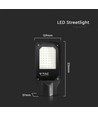 V-Tac lampe de rue LED 30W - Ø45mm, IP65