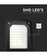 V-Tac lampe de rue LED 50W - Ø45mm, IP65