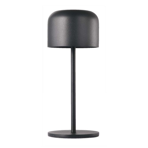 Lampe de table V-Tac rechargeable CCT - Noir, IP54, dimmable tactile, modèle mini