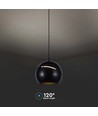 Lampe LED V-Tac - Belle suspension plafond, Ø12, noir, incl. suspension