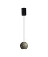 Lampe LED 8W - Plafonnier élégant, Ø12cm, Champagne, suspension incluse