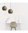 Lampe LED 8W - Plafonnier élégant, Ø12cm, Champagne, suspension incluse