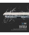 Réglette LED complète étanche 150cm 48W, câblage traversant - 5760lm, 120lm/W, IP65