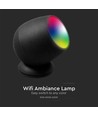Lampe Smart Home avec RGB+WW - Noir, Tuya/Smart Life, compatible Google Home, Alexa et smartphones