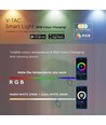 Lampe Smart Home avec RGB+WW - Noir, Tuya/Smart Life, compatible Google Home, Alexa et smartphones