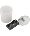 Bougie LED pour pierre tombale - Rouge, 12 cm de haut, IP44 extérieur, à piles