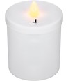 Bougie LED pour pierre tombale - Rouge, 12 cm de haut, IP44 extérieur, à piles