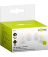 Lot de 4 bougies LED chauffe-plat avec minuterie - Fonction minuterie, à piles