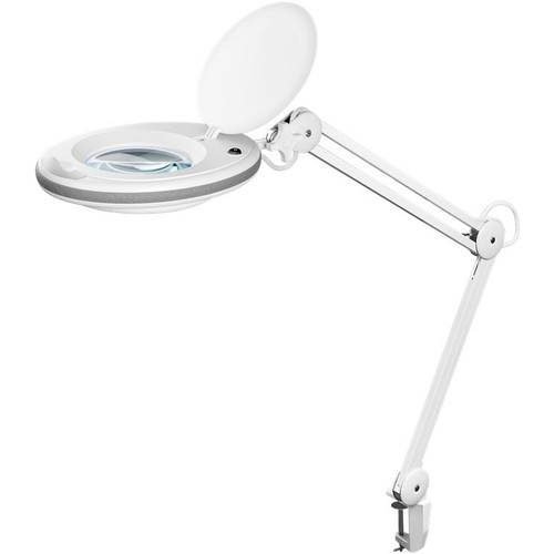 Lampe loupe LED avec pince 8W - Blanc