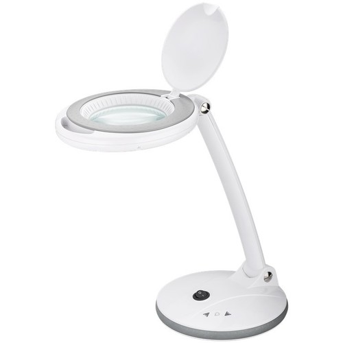 Lampe loupe LED 6W - Blanche, lampe de bureau