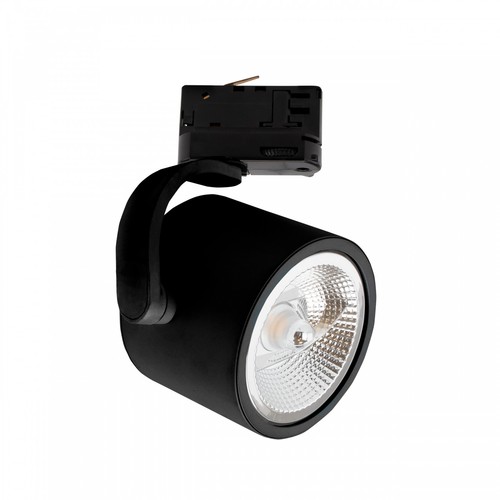 Spot sur rail Spectrum Madara - Noir, AR111 GU10 rail 3 phases, IP20, sans source lumineuse