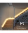 Kit ruban LED COB escalier 2x5m 12W/m - 24V DC, IP20, avec détecteur