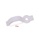 20 clips de montage transparents pour bande LED - 10 mm, compatibles avec bandes IP65