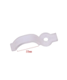 20 clips de montage transparents pour bande LED - 10 mm, compatibles avec bandes IP65