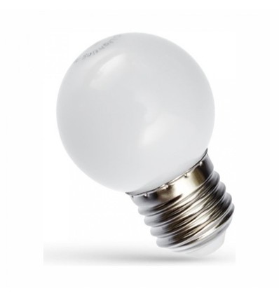 Ampoule LED décorative Spectrum 1W - Blanc, G45, E27