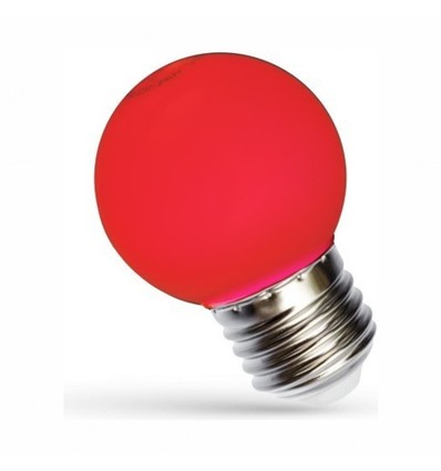 Ampoule LED décorative Spectrum 1W - Rouge, G45, E27