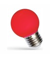 Ampoule LED décorative Spectrum 1W - Rouge, G45, E27