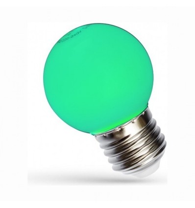 Ampoule décorative LED Spectrum 1W - Vert, G45, E27