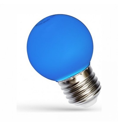 Ampoule LED décorative Spectrum 1W - Bleu, G45, E27