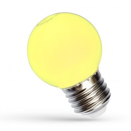 Ampoule LED décorative Spectrum 1W - Jaune, G45, E27