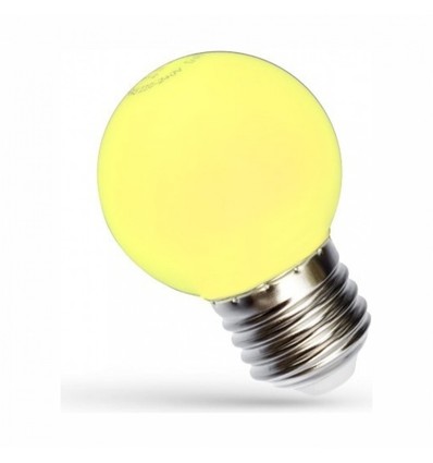 Ampoule LED décorative Spectrum 1W - Jaune, G45, E27