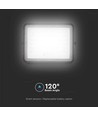 Projecteur LED Solaire 15W - IP65, noir, avec panneau solaire, télécommande, batterie intégrée