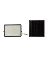 Projecteur LED Solaire 30W - IP65, noir, avec panneau solaire, télécommande, batterie intégrée
