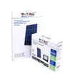 Projecteur LED Solaire 50W - IP65, Noir, lampe de travail, avec panneau solaire et télécommande
