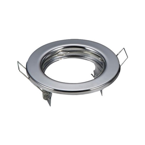Pack de 2 kits Downlight MR16/GU10 - Sans source, chrome, Trou: Ø6,5 cm, Dim: Ø8 cm