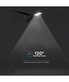 V-Tac 50W Lampe de rue solaire LED - Blanc, incl. panneau solaire, télécommande, IP65