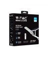 V-Tac 50W Lampe de rue solaire LED - Blanc, incl. panneau solaire, télécommande, IP65