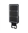 V-Tac Lampe de rue solaire LED 40W - Noir, avec panneau solaire, télécommande, capteur, IP65