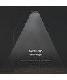 V-Tac Lampe de rue solaire LED 40W - Noir, avec panneau solaire, télécommande, capteur, IP65