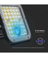 Projecteur LED Solaire 30W - IP65, Noir, avec panneau solaire, télécommande, batterie intégrée