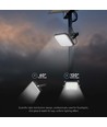 Projecteur LED Solaire 30W - IP65, Noir, avec panneau solaire, télécommande, batterie intégrée