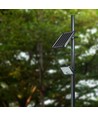 Projecteur LED Solaire 30W - IP65, Noir, avec panneau solaire, télécommande, batterie intégrée