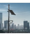 Projecteur LED Solaire 30W - IP65, Noir, avec panneau solaire, télécommande, batterie intégrée